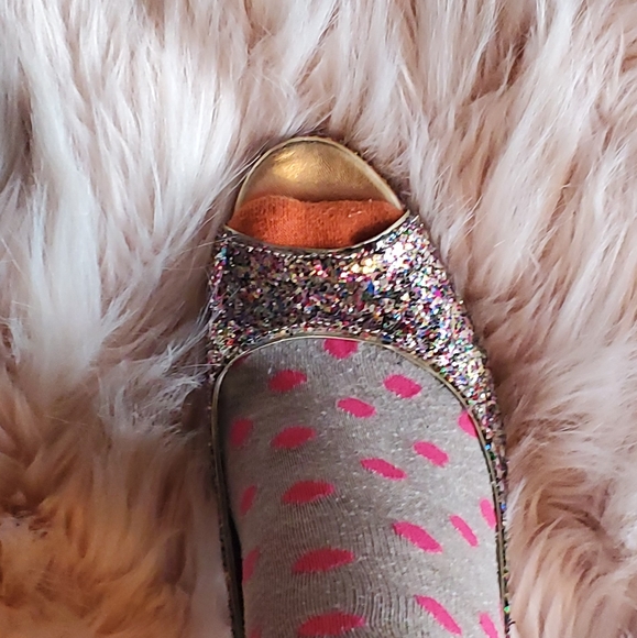 Candies size 9.5 multi glitter sparkle heel - Picture 8 of 8